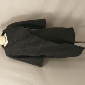 Avant Garde Moyuru Wool Coat Japanese Asymmetrical Art to Wear in Black  Damaged